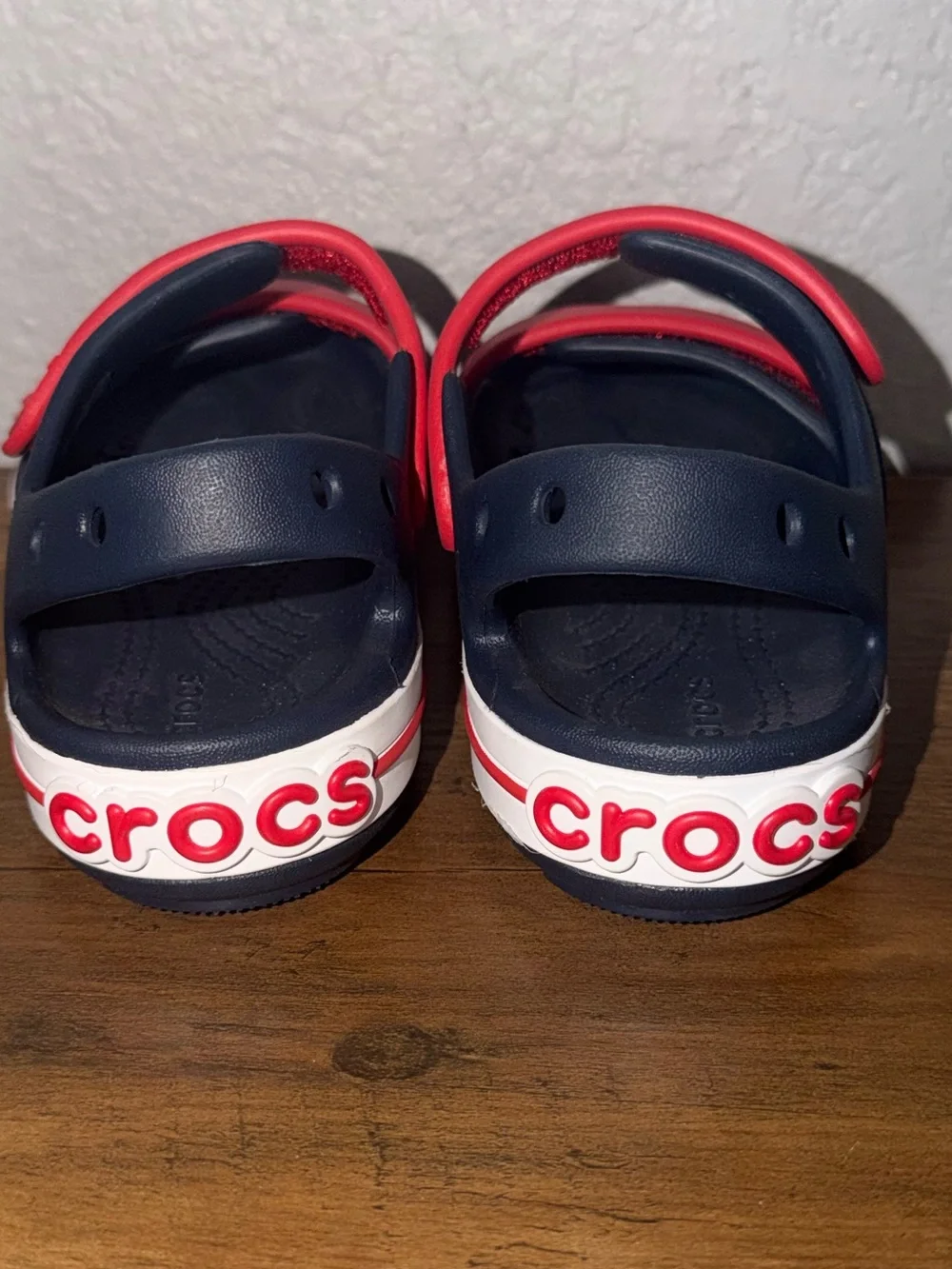 Crocs Kids Clogs & Sandals Lot, Adjustable Strap, Size 10 2 pairs EUC